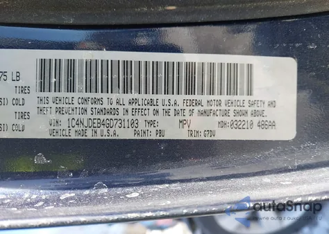 2016 Jeep Compass Latitude из США, поврежденный, VIN 1C4NJDEB4GD731103